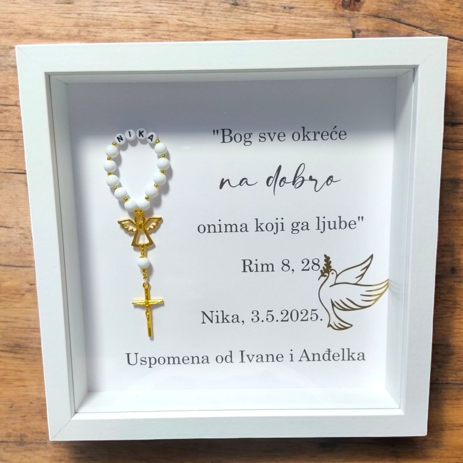 Personalizirane krsne košuljice - primjer 11 - Personalizirane krsne košuljice
