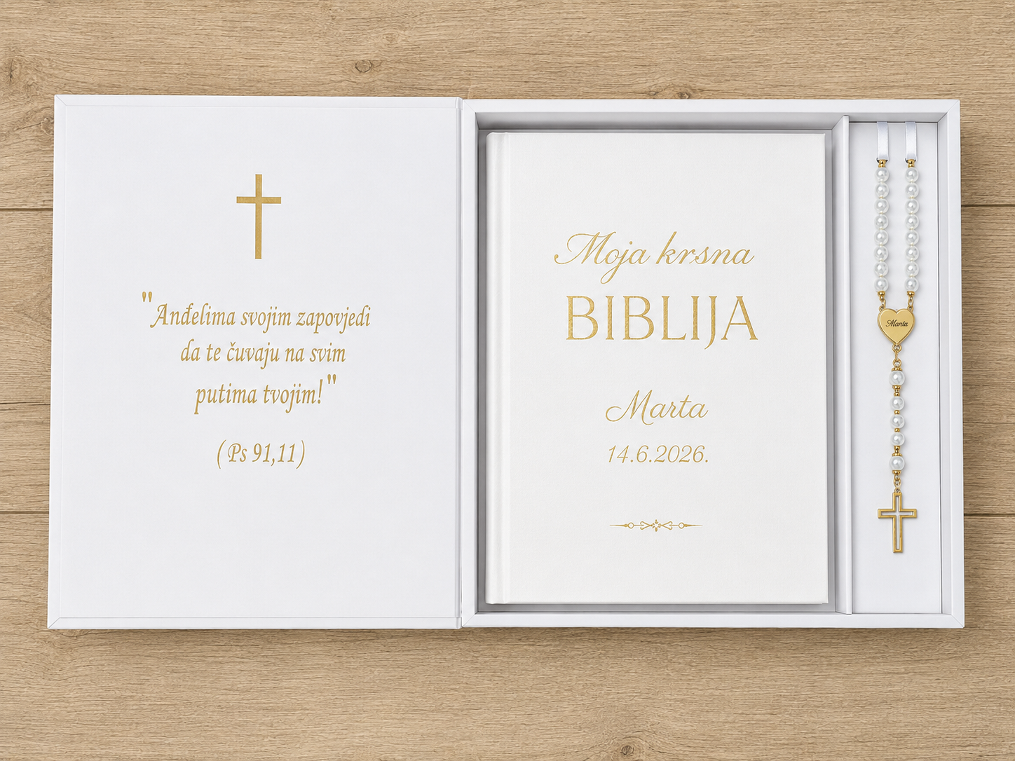 Personalizirane Biblije za krštenje - primjer 5 - Personalizirane Biblije za krštenje
