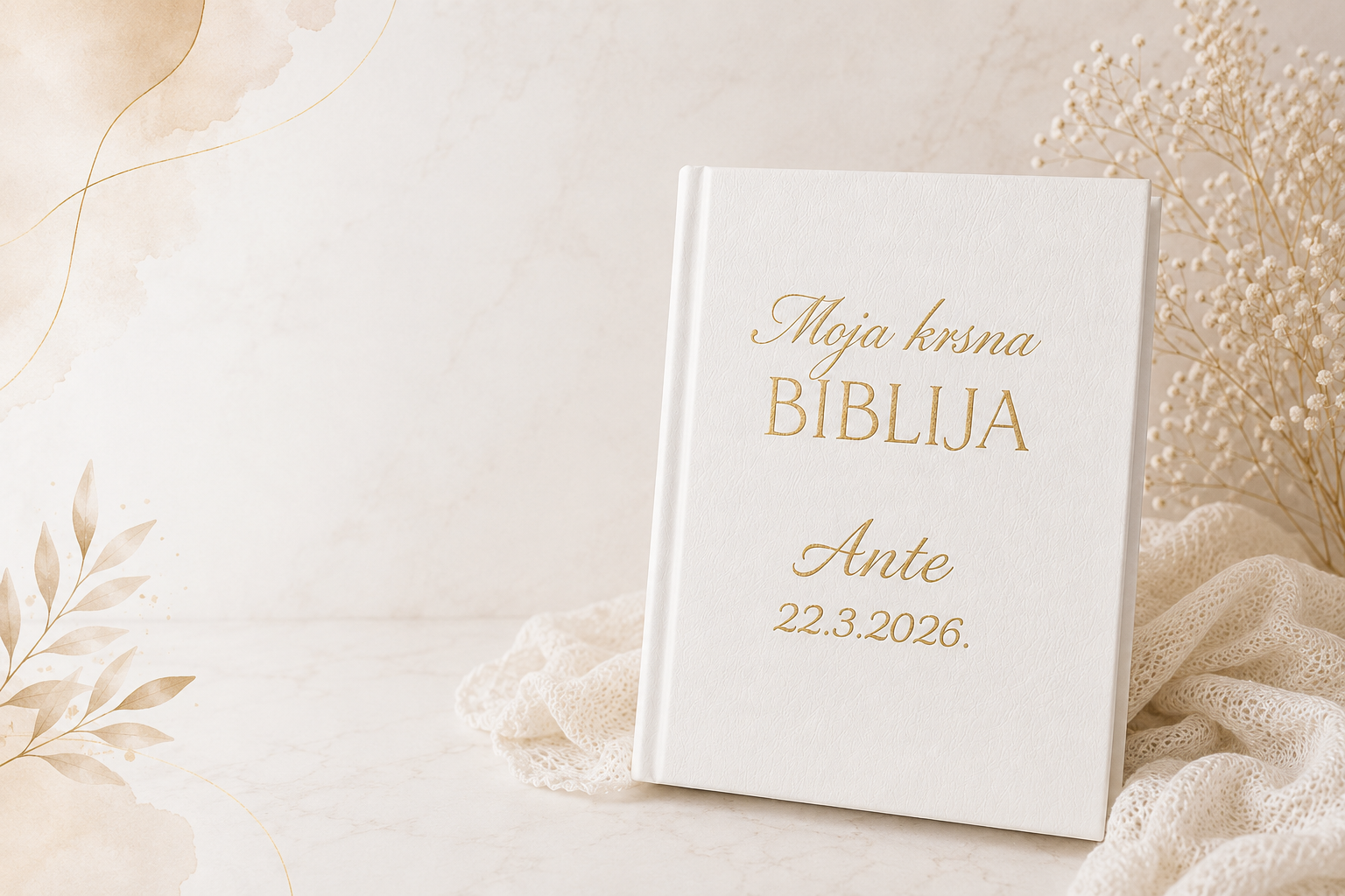 Personalizirane krsne košuljice - primjer 21 - Personalizirane krsne košuljice