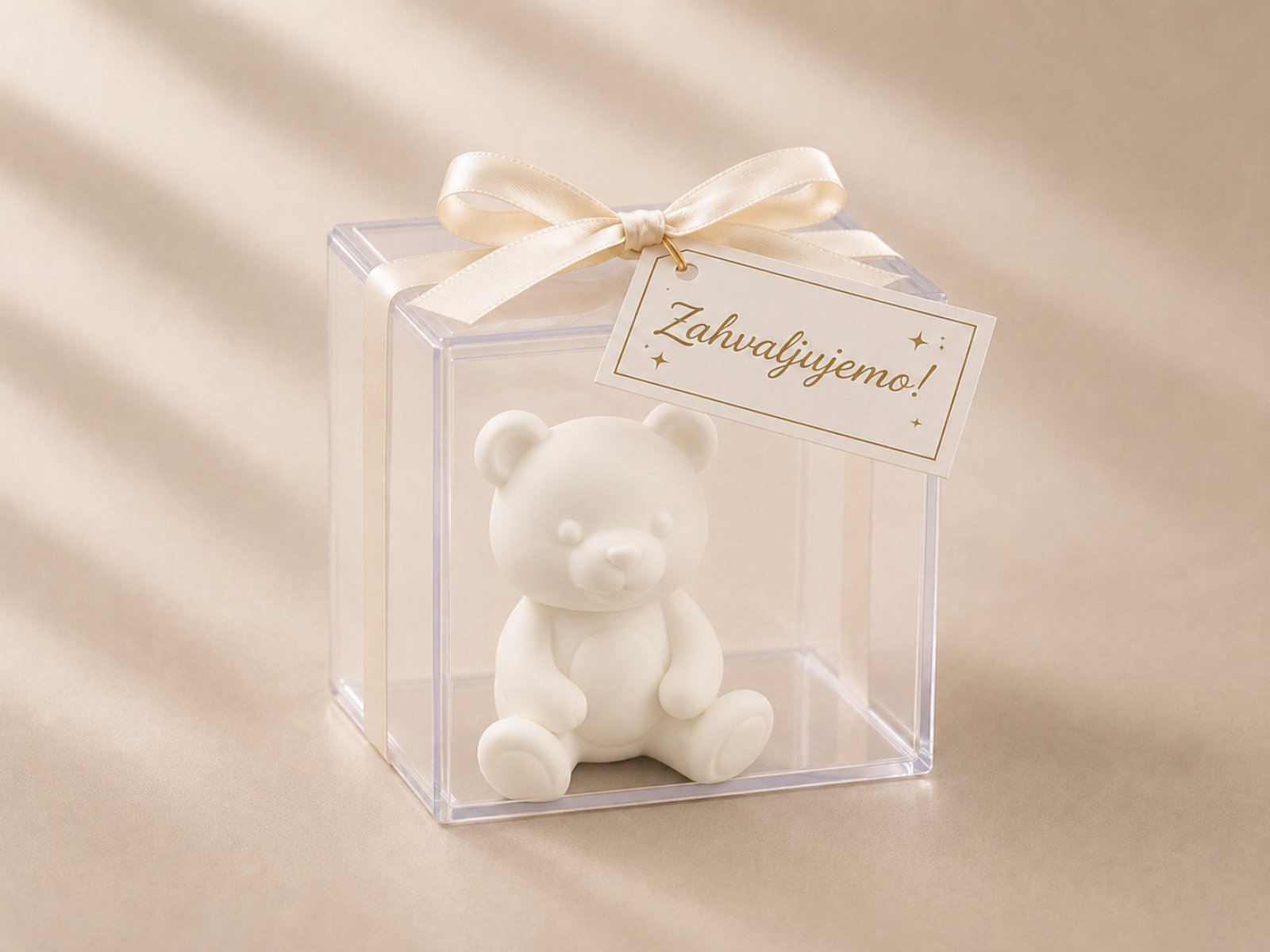 Zahvalnica s medom u kutiji - Personalizirane pozivnice i zahvalnice