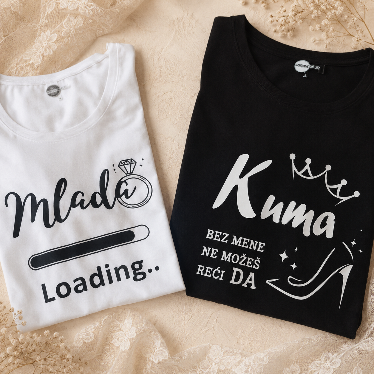 Majica mlada/kuma - Personalizirani proizvodi za vjenčanja