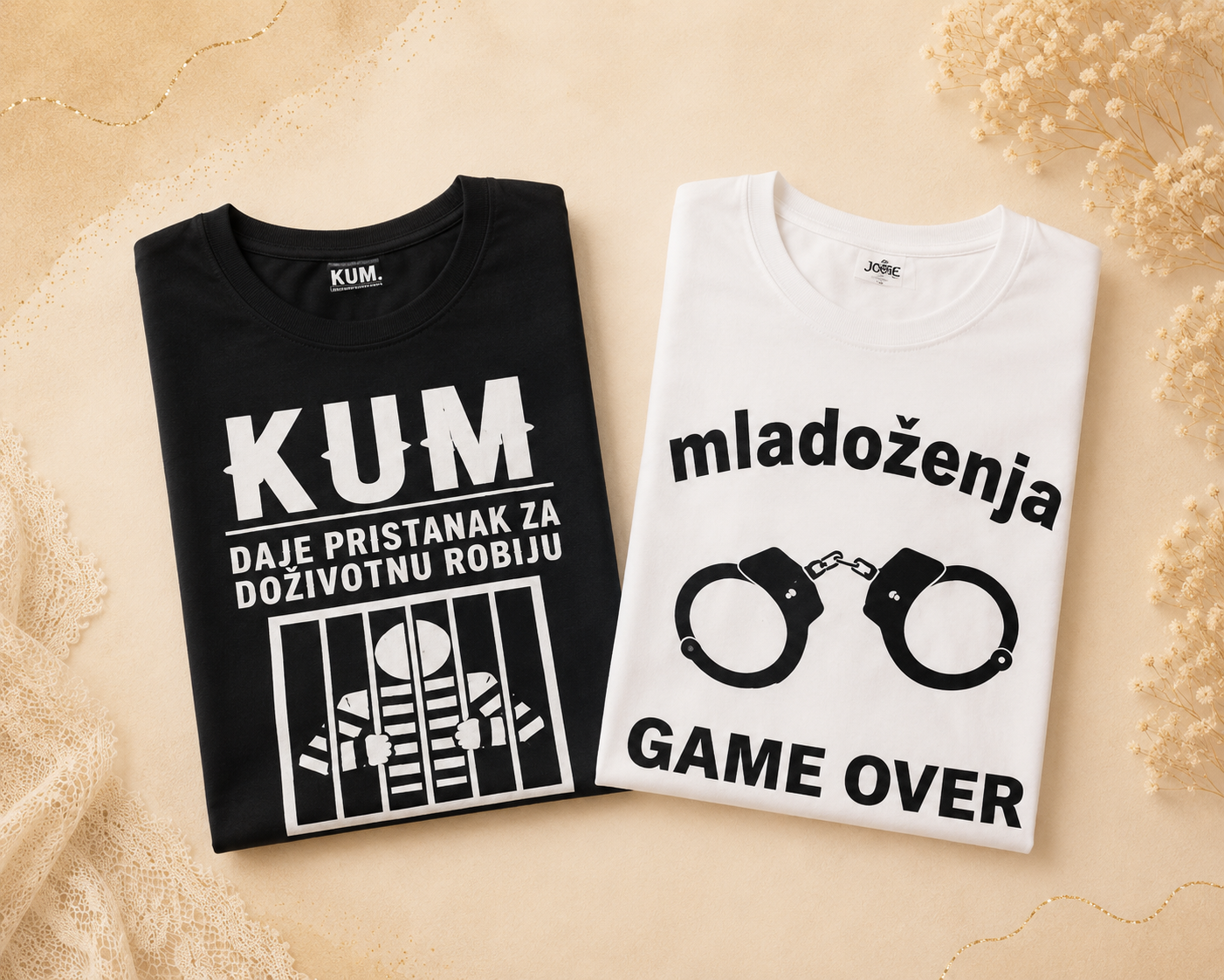 Majica mladoženja/kum - Personalizirani proizvodi za vjenčanja